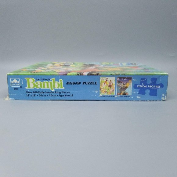 Vtg Golden Disney Bambi Jigsaw Puzzle 200 Pc - Picture 6 of 9